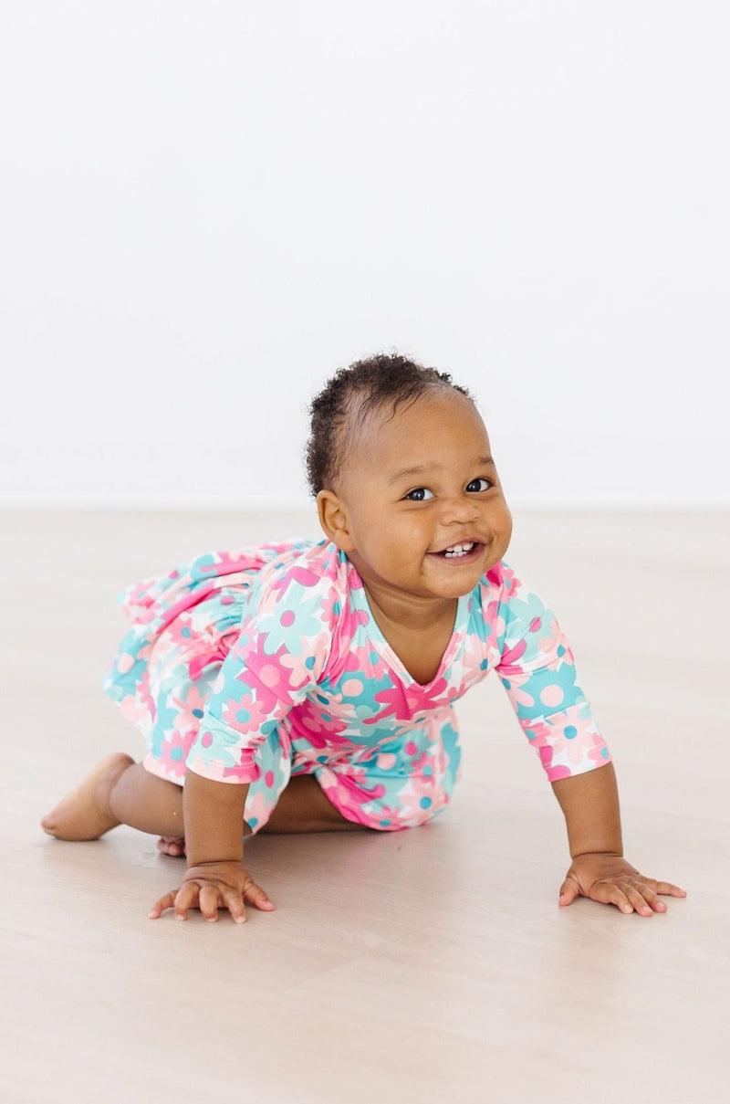 SALE Petal Perfection 3/4 Sleeve Twirl Bodysuit