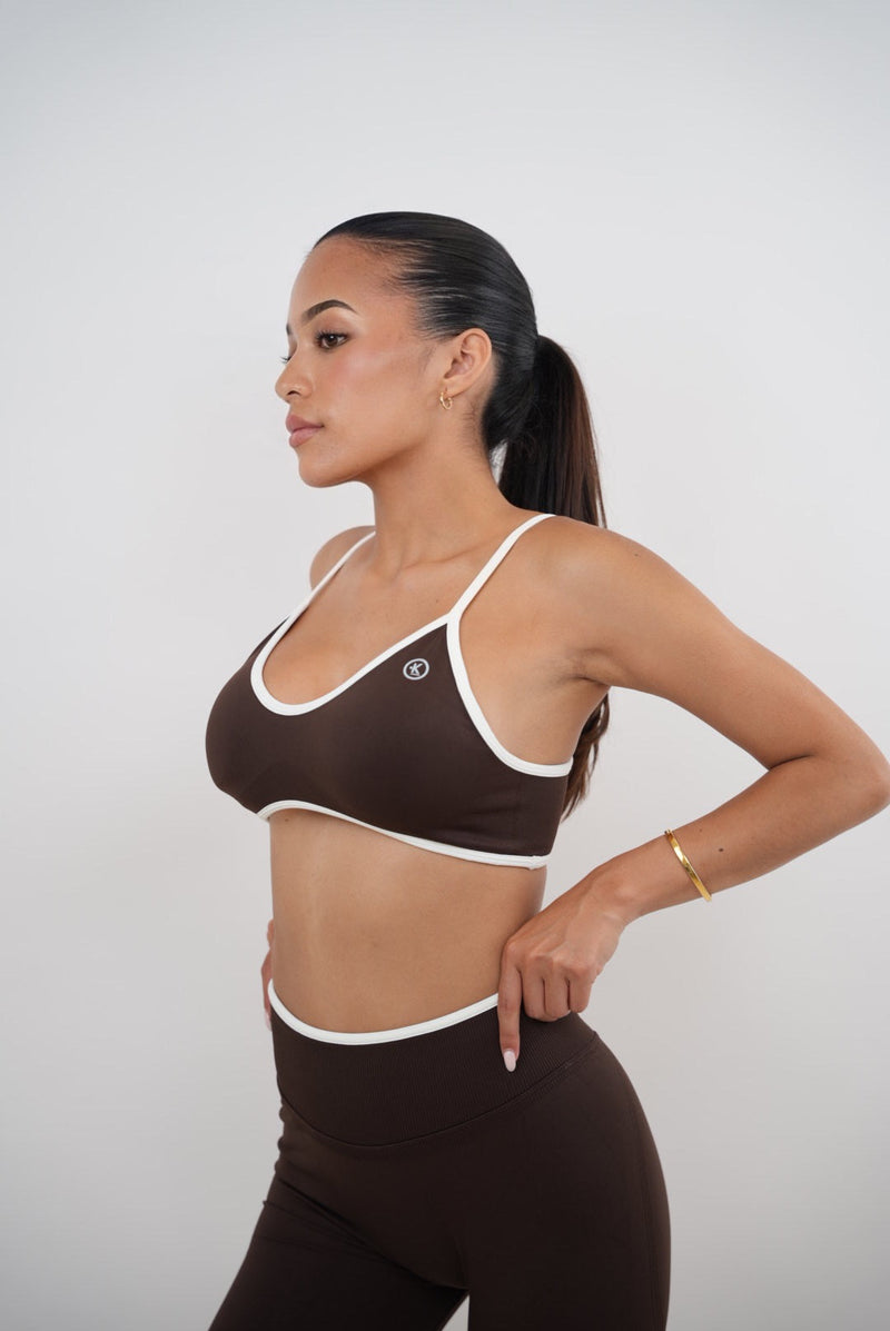 Passion is Power Brown Sports Bra
