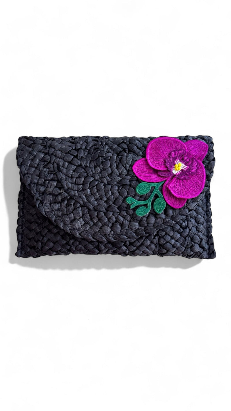Karla Straw Clutch