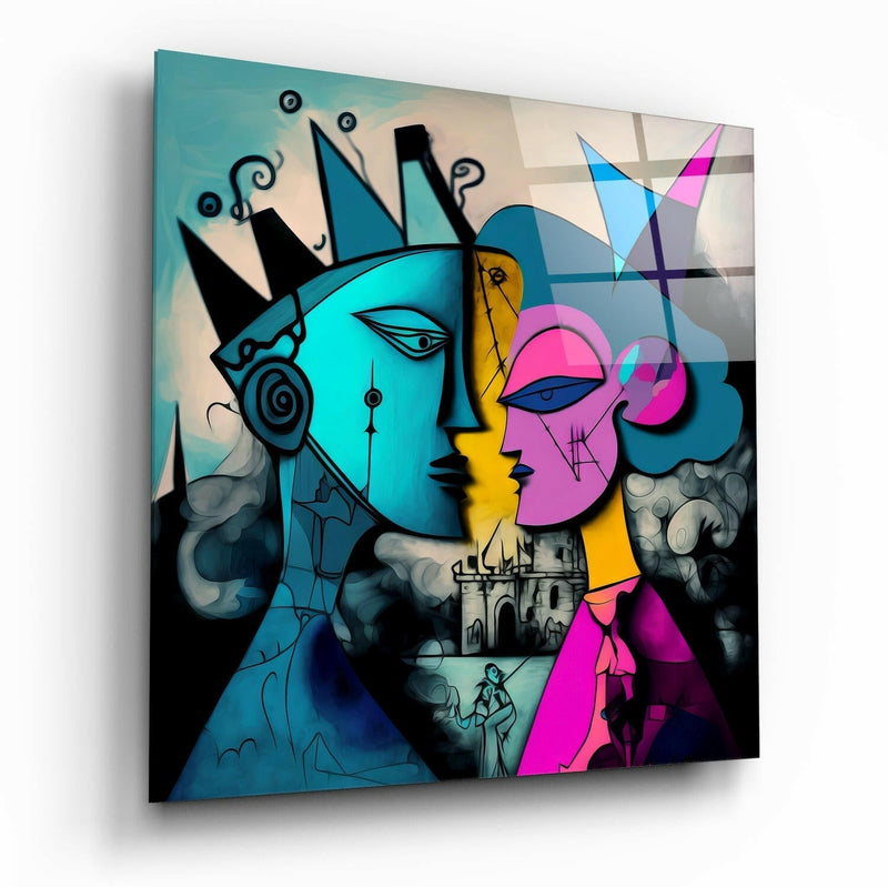 Picasso's Mind Glass Wall Art  || Designer Collection