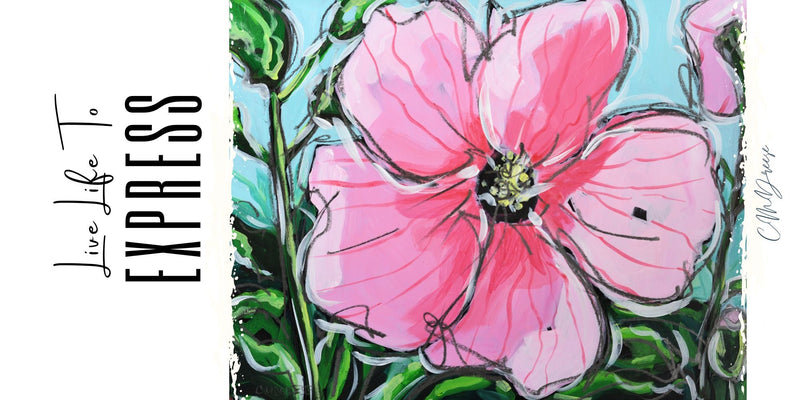 Drinkware-Pink Hibiscus