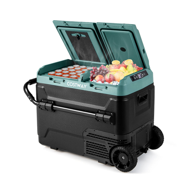 64QT Portable Compressor Fridge Freezer for Vehicles Camping Travel Truck RV Boat