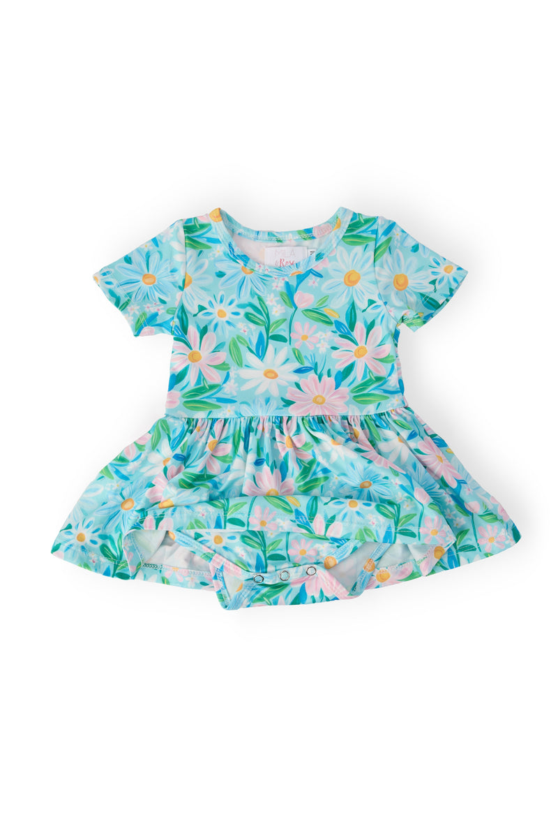 Preppy Daisies S/S Twirl Bodysuit