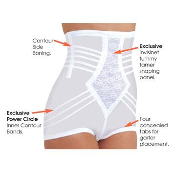 High Waist Panty Girdle with Detachable Garters, Firm Shaping | Style 6109