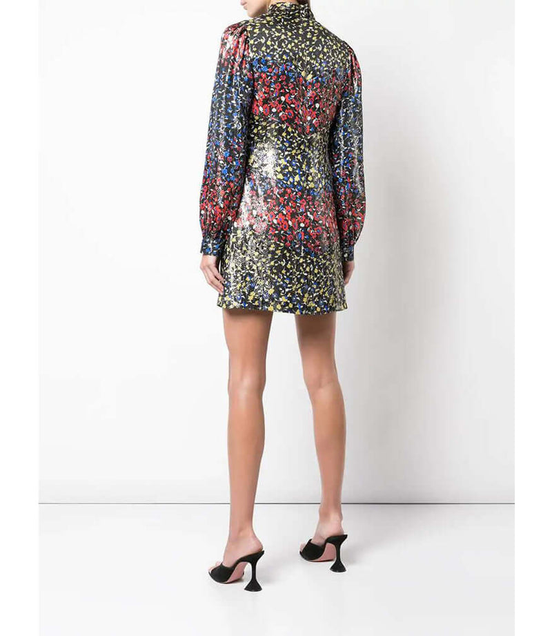 Eugina Blue/Red Short Dress