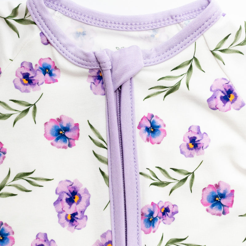 Baby Bamboo Zippered Romper