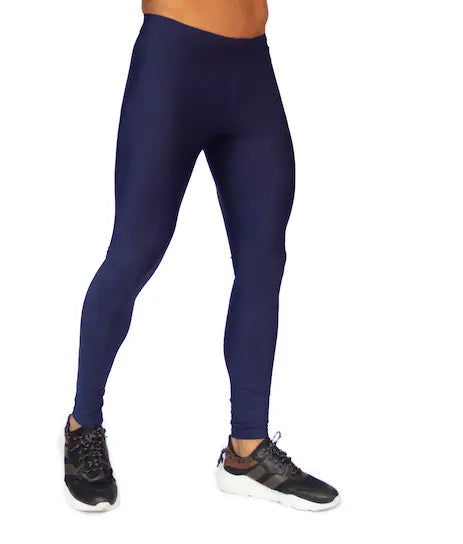 FORCE LEGGINGS - ROYAL BLUE men's compression leggings