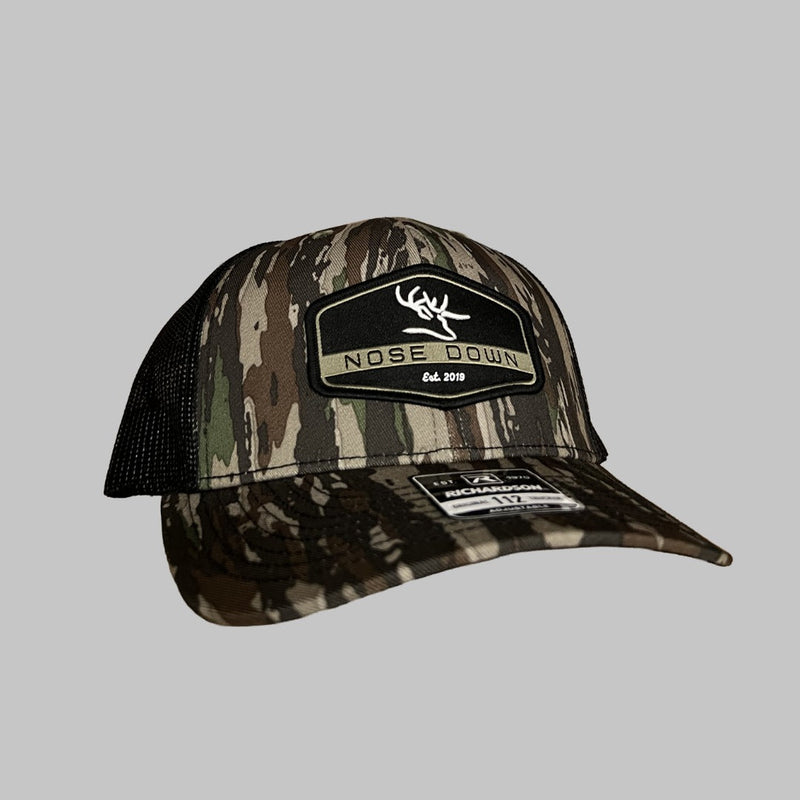 Black Hex Woven Trucker