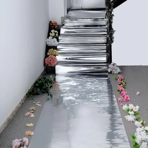 Mirror Wedding Aisle Runner - Reflective Carpet Floor Decor