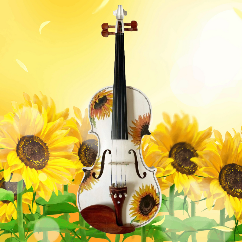 Sunflower White 1/2 Violin Outfit SUPER SAVINGS