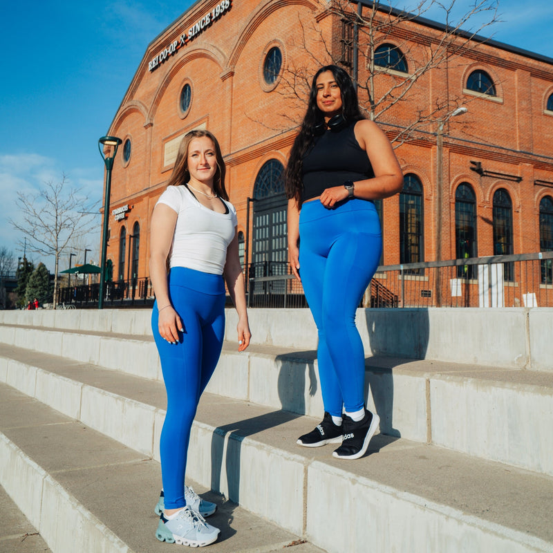 High-Rise with Pocket Leggings - Cobalt