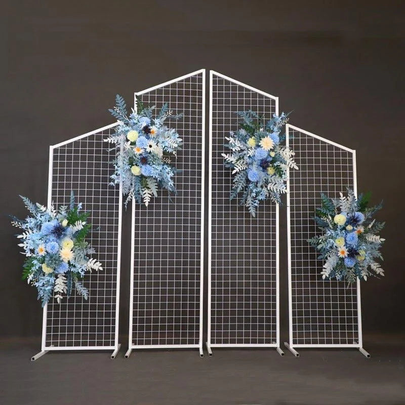 Rocket 4-Piece Geometric Grid Wedding Backdrop