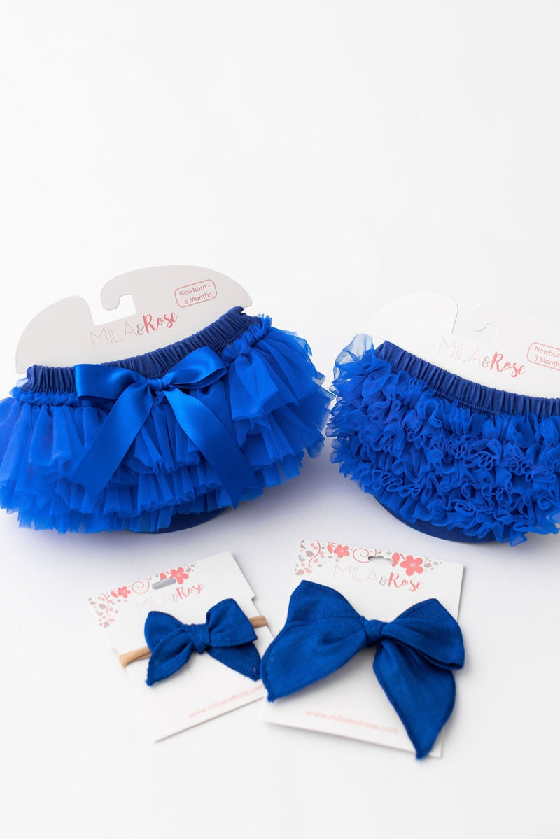 Royal Blue Ruffle Bum Bloomer