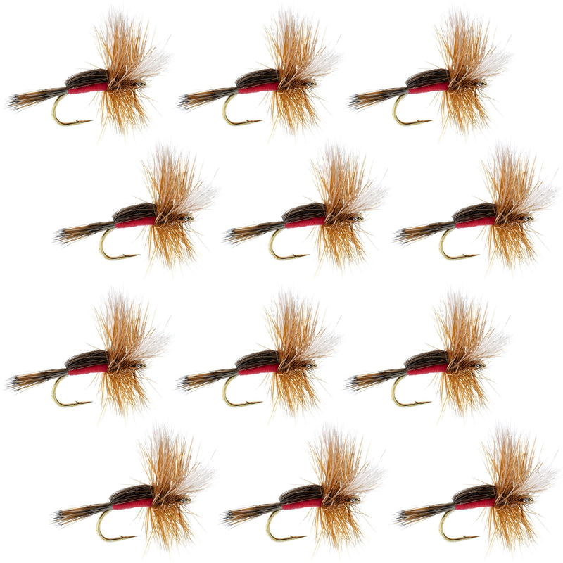 Royal Humpy Classic Hair Wing Dry Fly - 12 Flies Hook Size 10