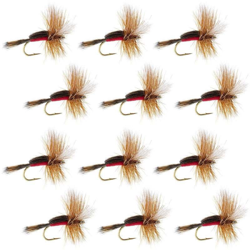 Royal Humpy Classic Hair Wing Dry Fly - 12 Flies Size 16