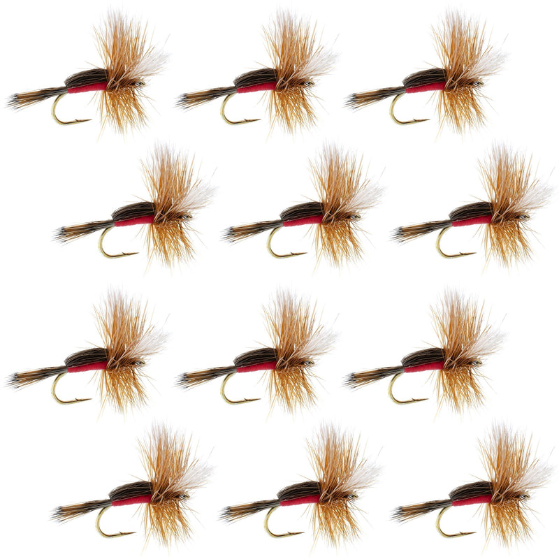 Royal Humpy Classic Hair Wing Dry Fly - 12 Flies Hook Size 12