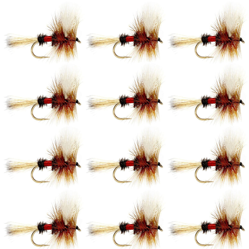 Royal Wulff Classic Trout Dry Fly Fishing Fly -12 Flies Size 14