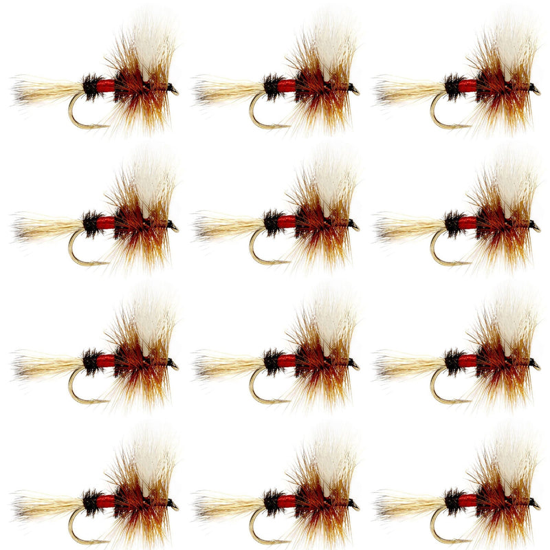 Royal Wulff Classic Trout Dry Fly Fishing Flies - 12 Flies Size 10