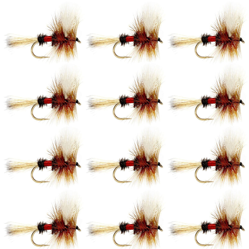 Royal Wulff Classic Trout Dry Fly Fishing Flies - 12 Flies Size 16