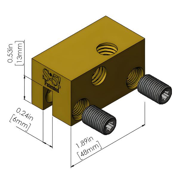 S-5-B SF Brass Metal Roof Clamps