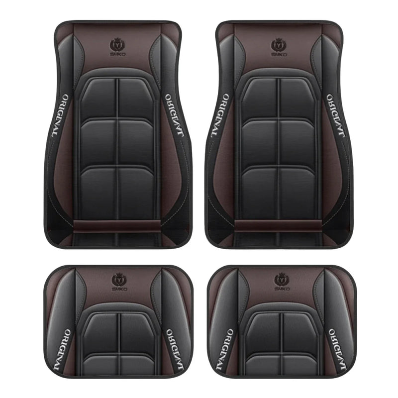 4pcs Y Car Floor Mats - Rug Pads with Non-Slip Backing, Washable, Universal Fit Car Protection Pad Auto Interior Accessories