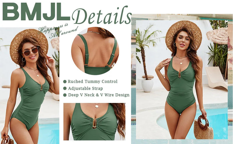 2026 Women's Swimsuit Fashion High-end One-piece Swimwear Sexy Swimwear Women One Piece Backless One-Piece Suits Bathing Suit