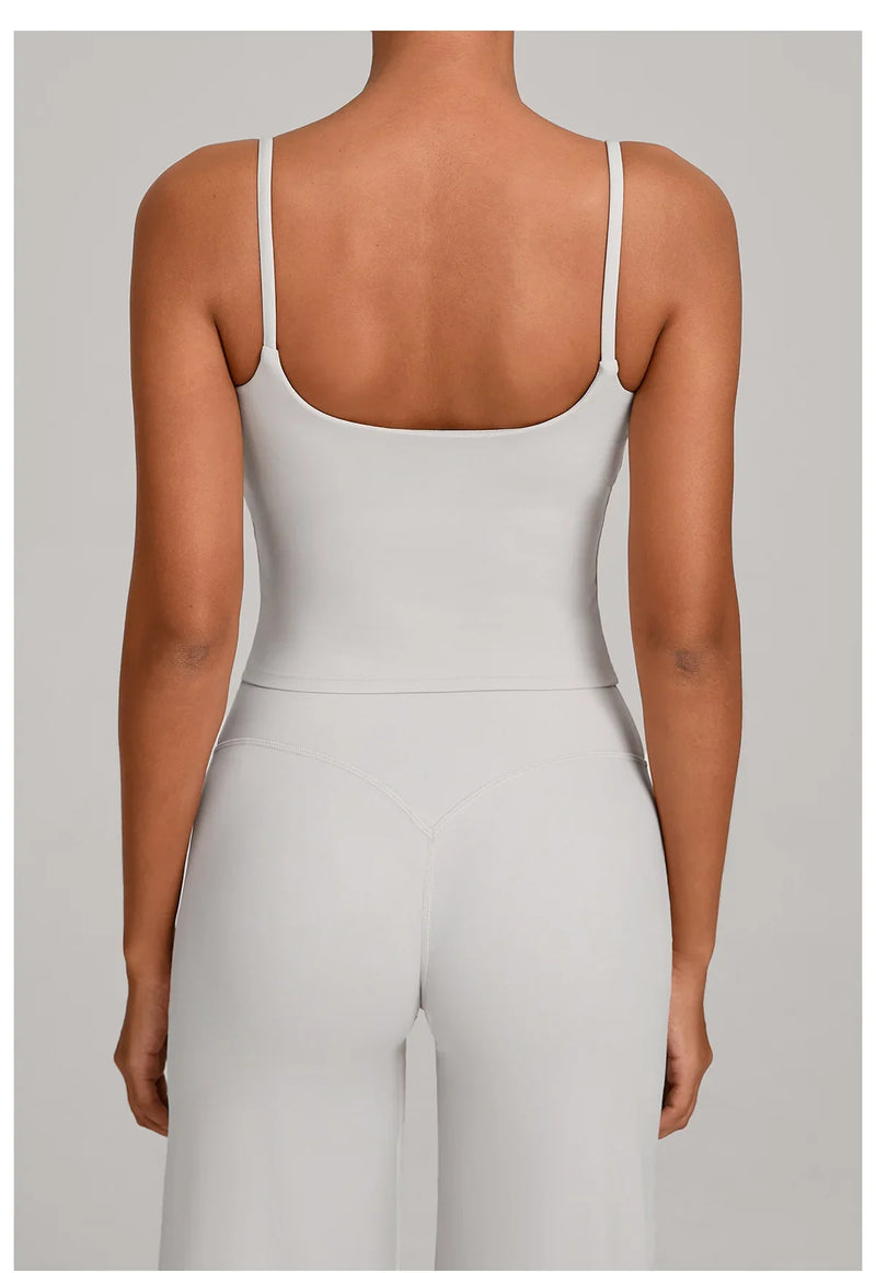 JUREN Shockproof Yoga Vest Running Gym Tank Top Women Fitness Underwear Quick-Dry Workout Bra Female Sports Sleeveless Top Women