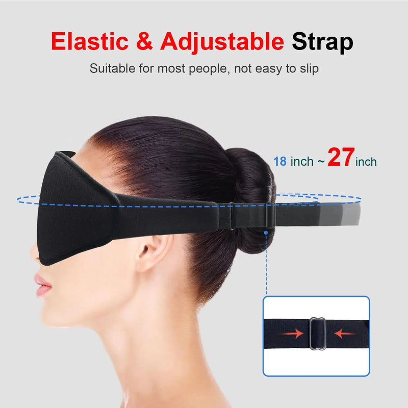 3D Sleep Mask – Memory Foam Eye Mask with 99% Light Blockout