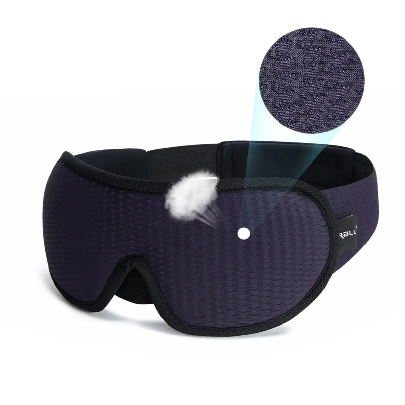 3D Sleeping Mask – Soft Padded Eye Shade with Light Blockout