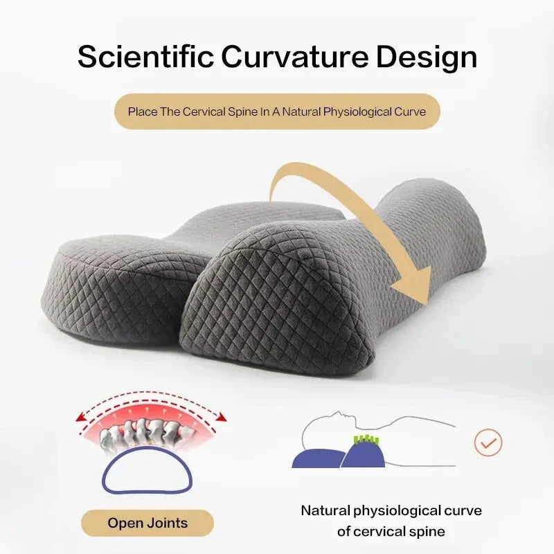 🛏️ Cervical Memory Foam Contour Pillow