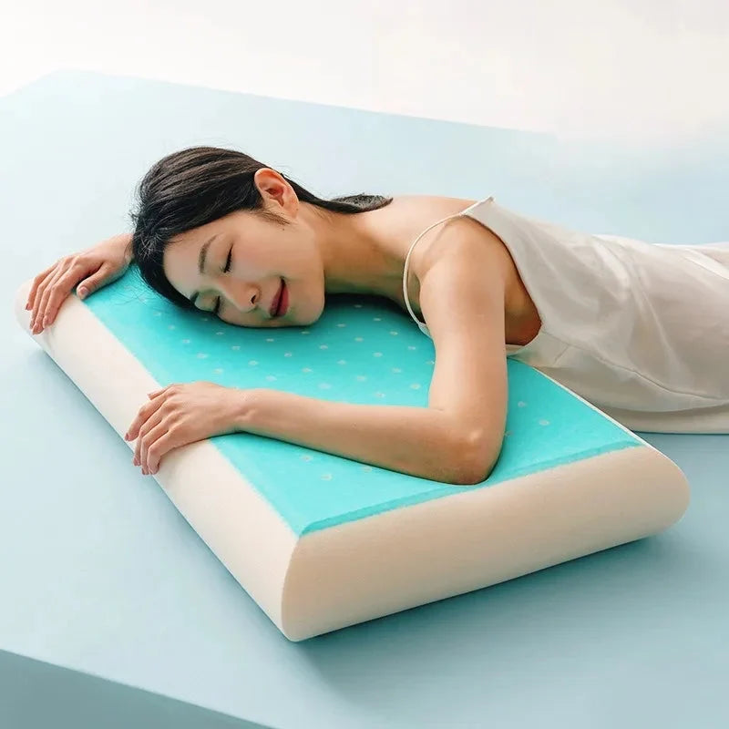 Gel Memory Foam Pillow – Cooling Orthopedic Neck Support