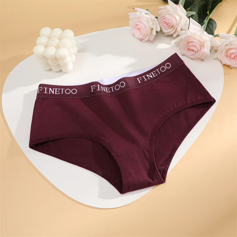 New 3Pcs Women's Cotton Briefs Letter Belt Underwear Women Panties Sexy Breathable Briefs Female Stretch Ladies Soft Lingerie