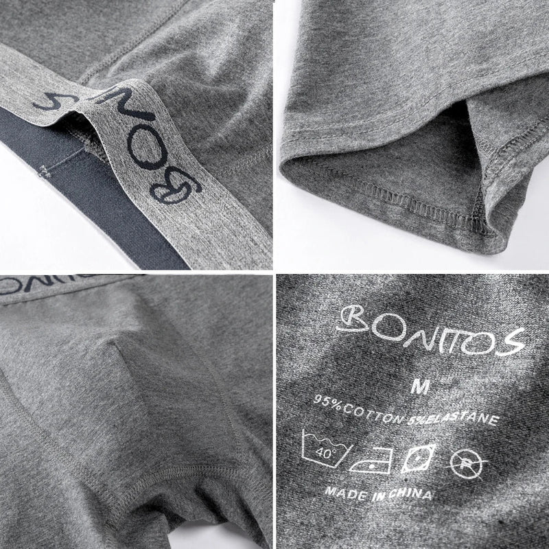 4pcs Men Underwear Cotton Boxer Shorts