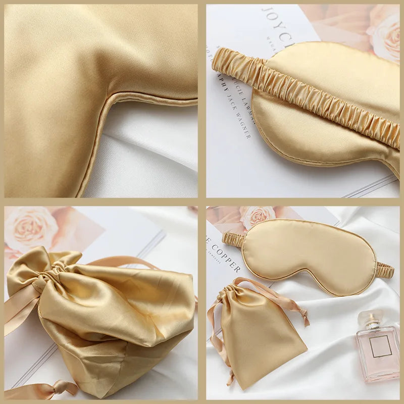 Silk Cotton Padded Eye Mask | Full Cover Light Block