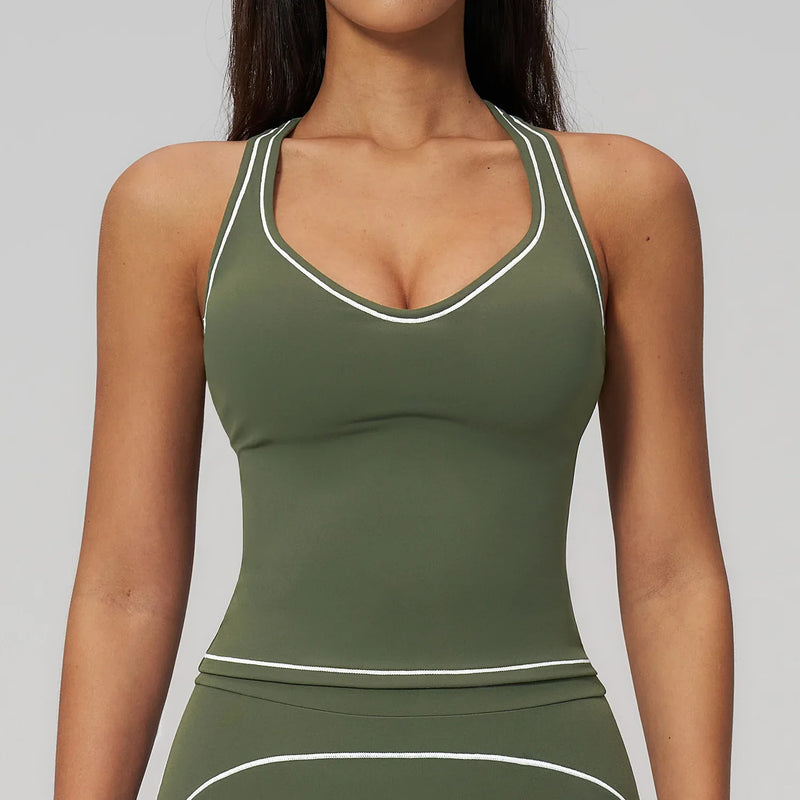 2026 Summer Fitness Bra Workout Top Cycling Gym Underwear Fitness Sports Bra Athletic Sport Bra Women Backless Gym Yoga Crop Top