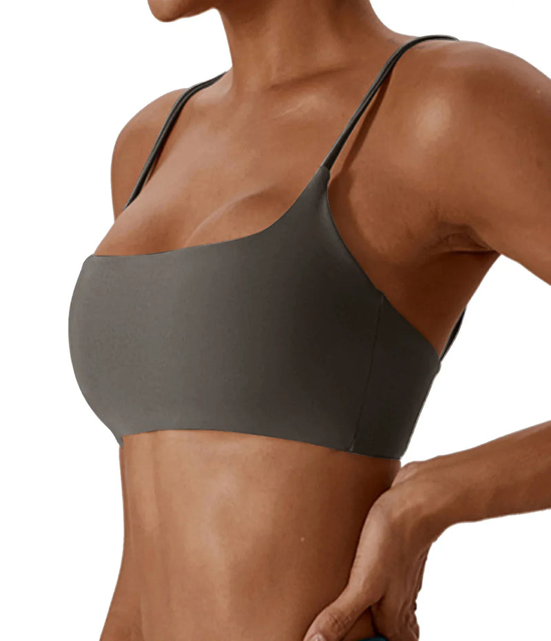 Super soft fabric back cross sports bra fitness top women's high-quality yoga clothes women's fitness running bra fitness yoga b