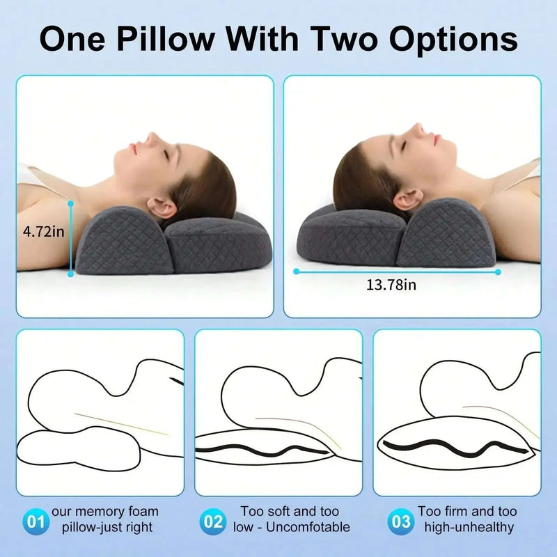 Adjustable Memory Foam Neck Pillow