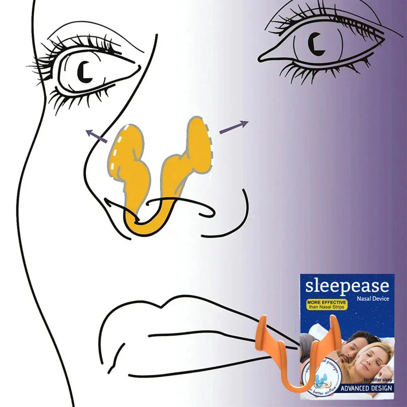 😴 Silicone Anti-Snoring Nose Clip