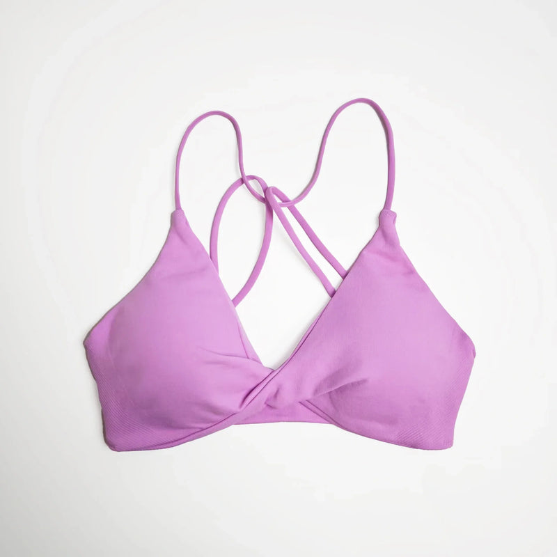 NCLAGEN Vision Twist Front Sports Bra High Support Push-up Gym Underwear Cross Thin Strap Workout Fitness Running Sexy Yoga Top