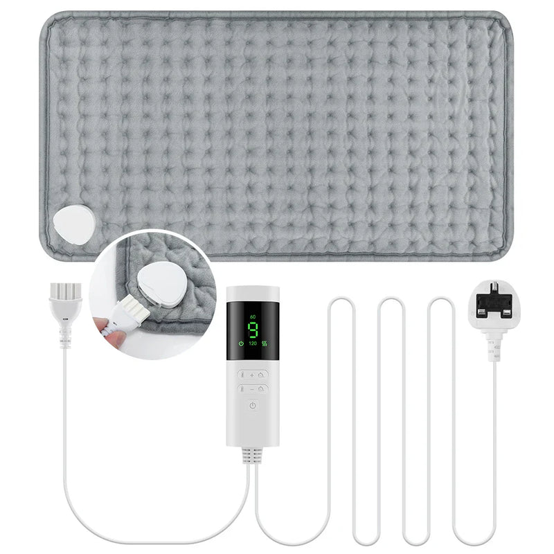 30*60cm Electric Heating Pads for Back Neck Shoulder Home Office Washable Winter Warm Blanket 4 Timer 9 Temperature Control