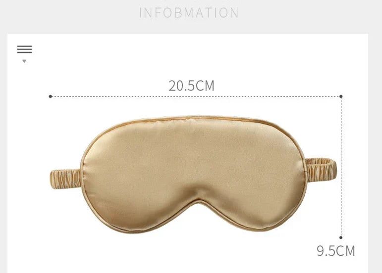 Silk Cotton Padded Eye Mask | Full Cover Light Block
