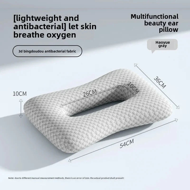 Polyester Cotton Beauty Pillow – Face Care Pillow for Side Sleepers