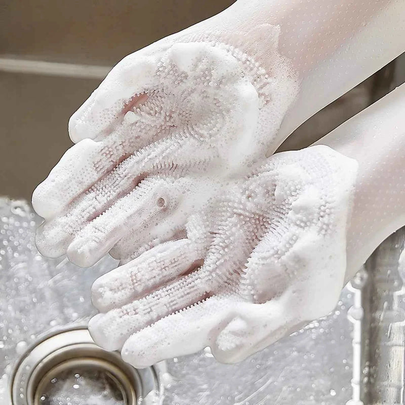Premium Silicone Bathing Gloves for Dogs and Cats