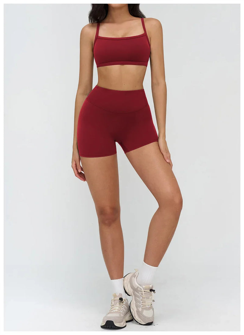 Yoga Clothes Set 2PCS Gym Crop Top Women Outfits Sports Bra High Waist Legging Fitness Suit Running Workout Tracksuit Sportswear