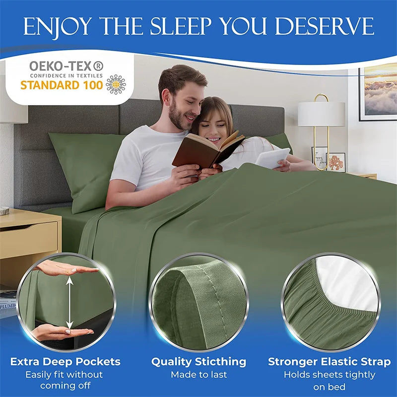 Organic Bamboo Bedding Set | Luxury Bed Sheets
