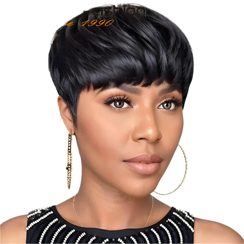 13x4 Kinky Straight Lace Front Wig | Glueless | Brazilian Virgin Hair | Pre-Plucked with Baby Hair