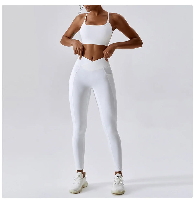 Sexy Cross Sports Bra Gym Top Women Training Running Yoga Bra Stretch Women Sports Underwear Fitness Workout Women Tank Tops