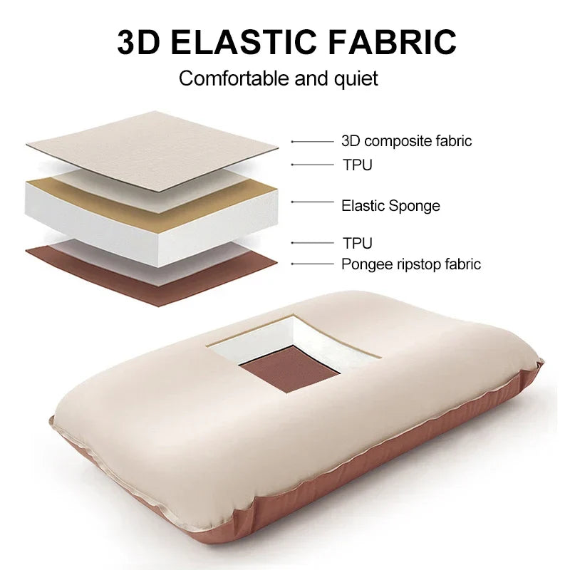 3D Ultralight Self-Inflating Camping Pillow