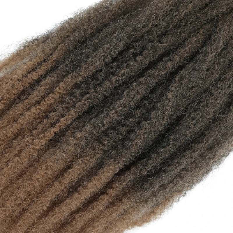 18" Marley Twist Braiding Hair | Crochet Braids | Afro Twist Kinky Hair Extensions | Ombre Colors | 30 Strands/Pack