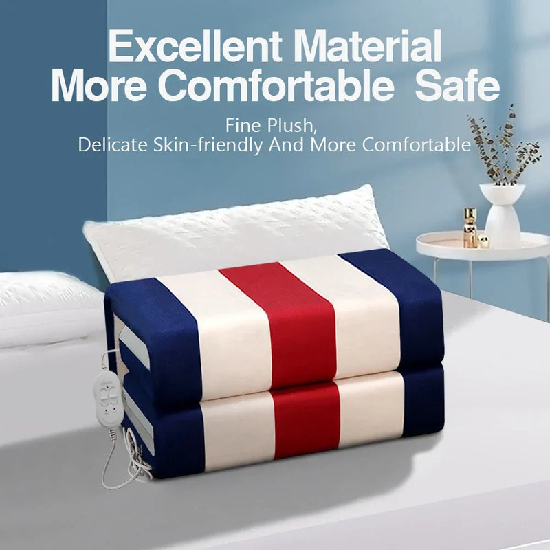 Electric Blanket with Adjustable Heat for Winter Comfort